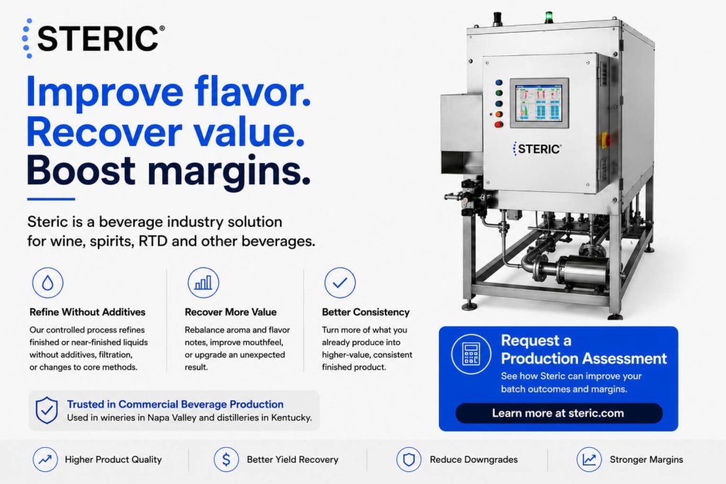 photograph of steric beverage processor